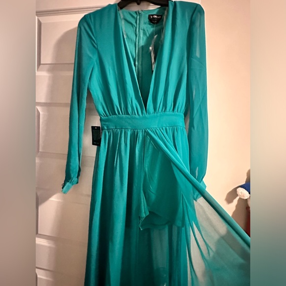 bebe  Deep V Maxi Dress - Lapis xxs - Picture 4 of 6